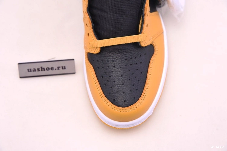 Jordan Air OG Black 1 Retro High 555088-701 Pollen 0205